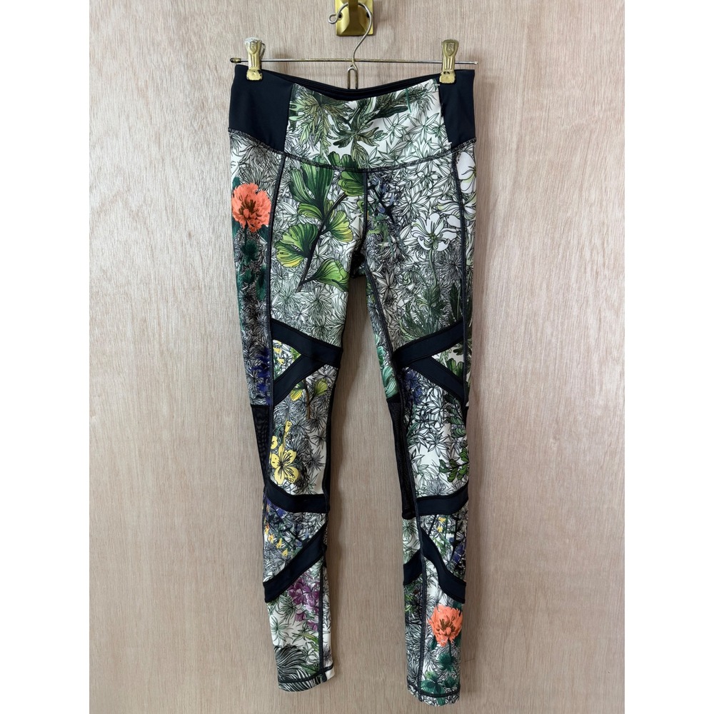 Calia by Carrie Underwood Floral Mesh Activewear Leggings Small Limited Edition